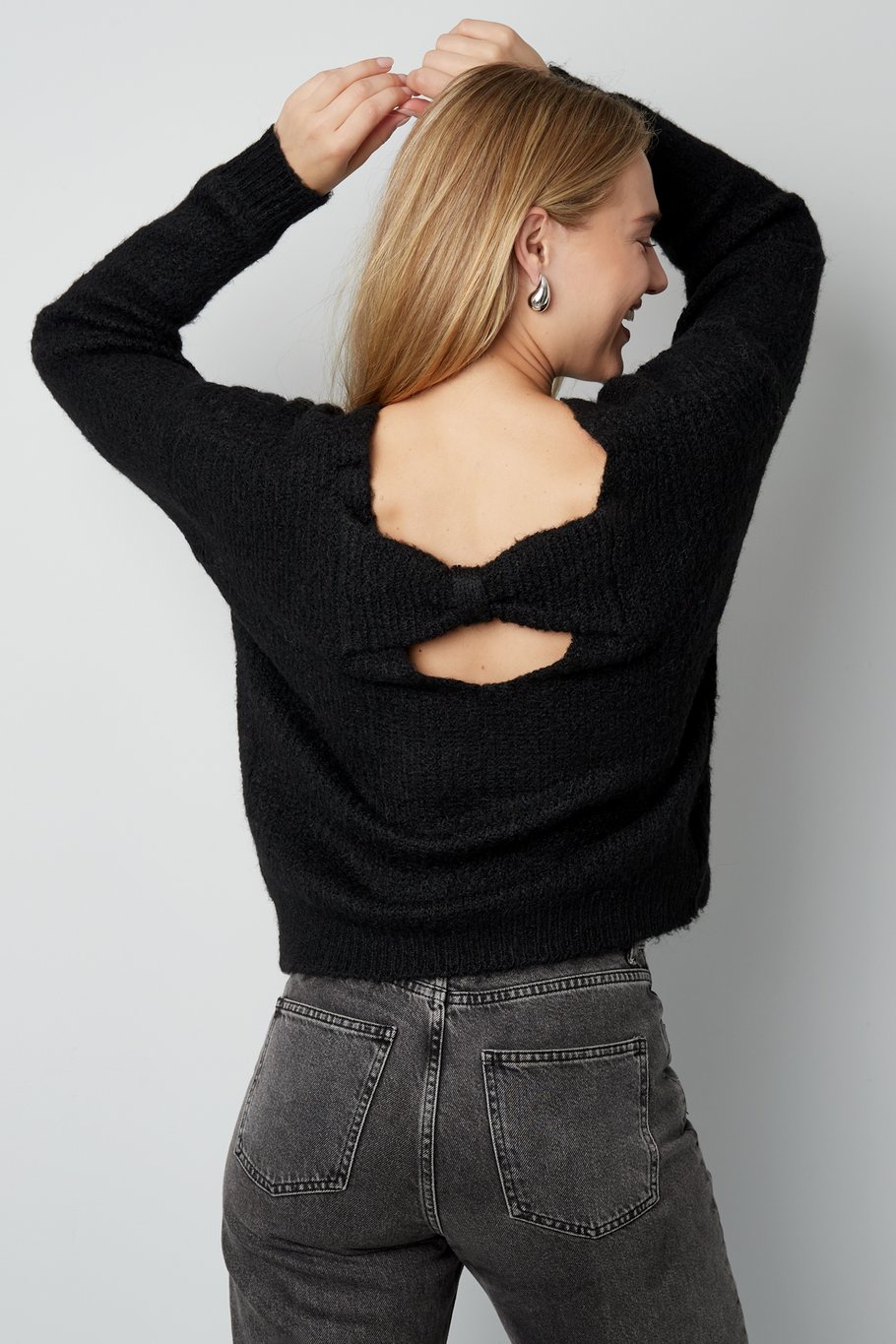 Bowtiful Pullover - blau Bild3